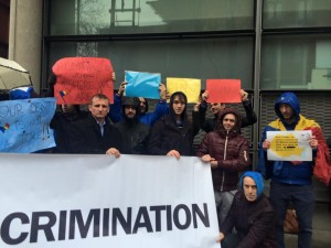 Romanians hold silent protest outside Channel 4
